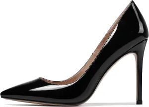 Mettesally Women's High Heels Closed Pointed Toe Pumps Stiletto Heel Party Wedding Basic Shoes