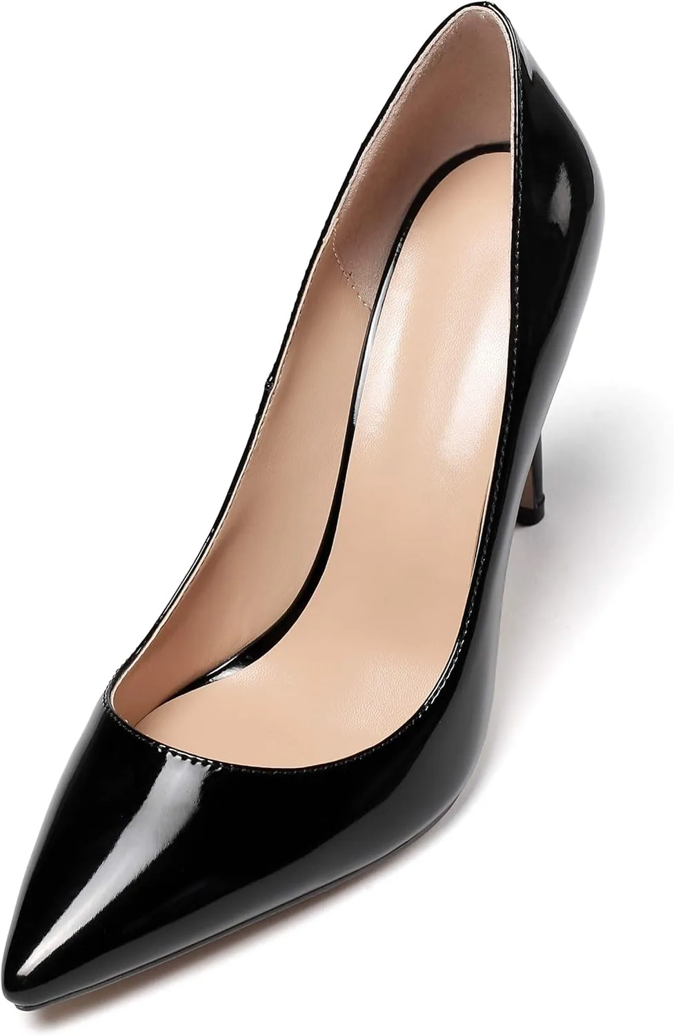 Mettesally Women's High Heels Closed Pointed Toe Pumps Stiletto Heel Party Wedding Basic Shoes