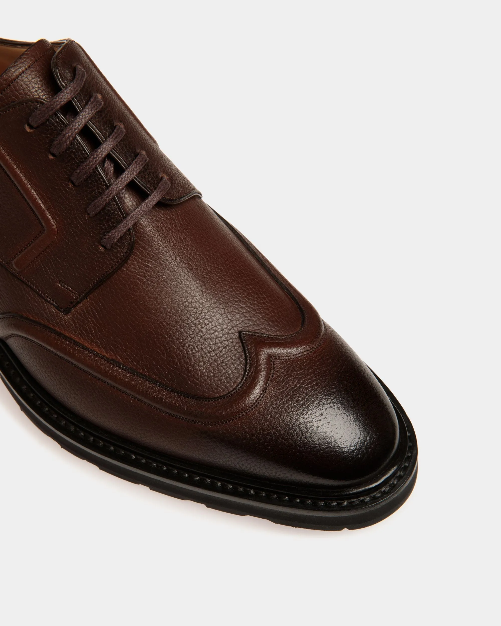 Meyrin Derby in Brown Leather