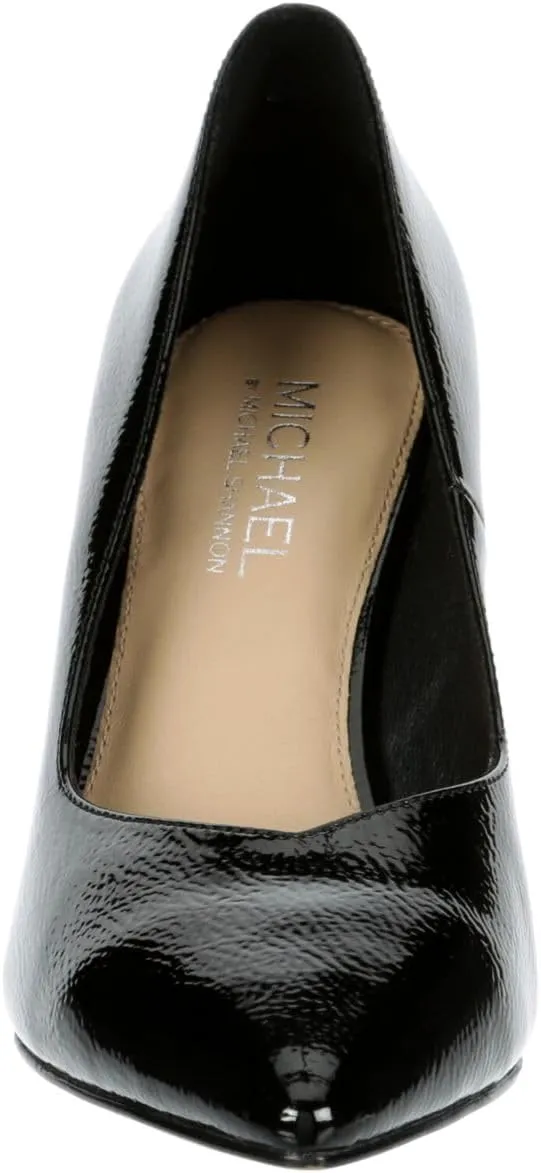 Michael By Michael Shannon Jenelle - Women's Pointed Toe Slip-On Block Heel Patent Dress Pumps