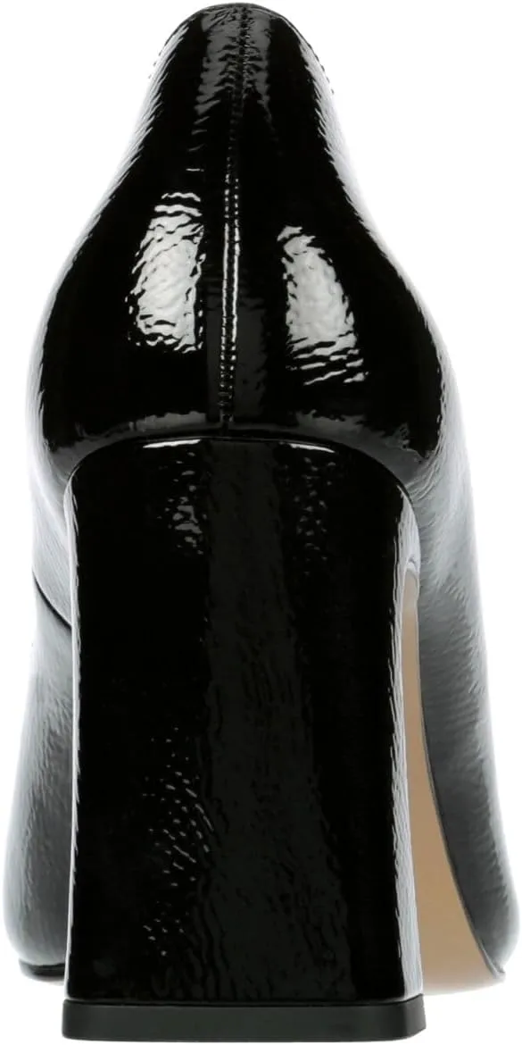 Michael By Michael Shannon Jenelle - Women's Pointed Toe Slip-On Block Heel Patent Dress Pumps