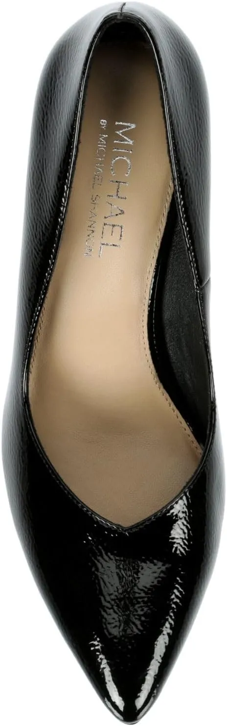 Michael By Michael Shannon Jenelle - Women's Pointed Toe Slip-On Block Heel Patent Dress Pumps