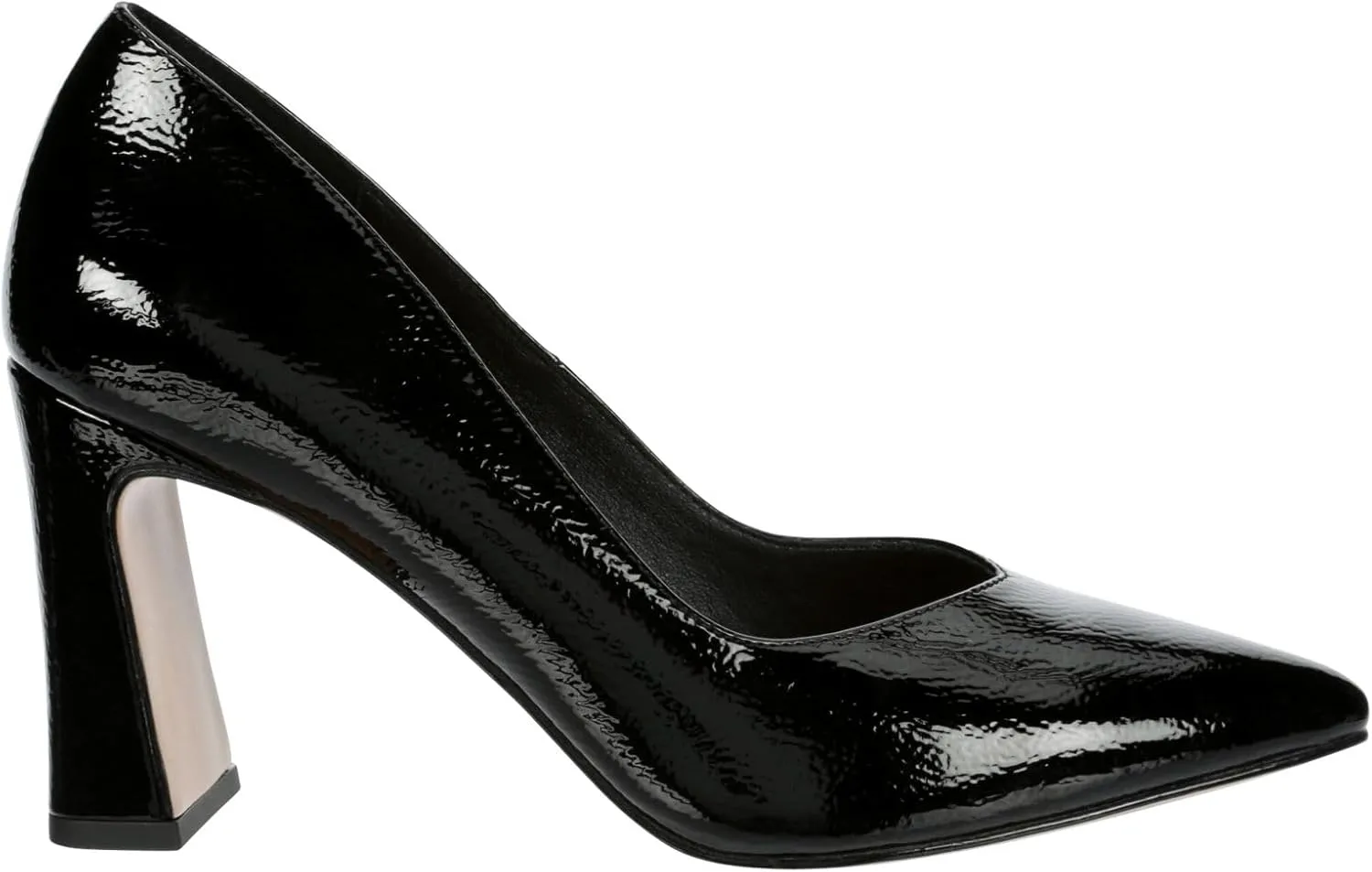 Michael By Michael Shannon Jenelle - Women's Pointed Toe Slip-On Block Heel Patent Dress Pumps
