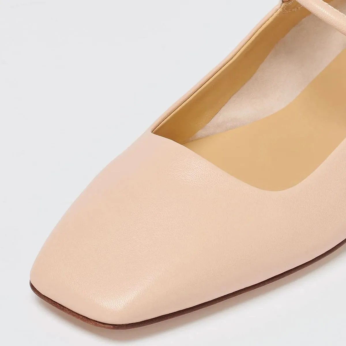 miss left Women Trendy Single Strap Buckle Square Toe Mary Janes Block Low Heel Comfy Daily Dress Pumps Size 4-16 US