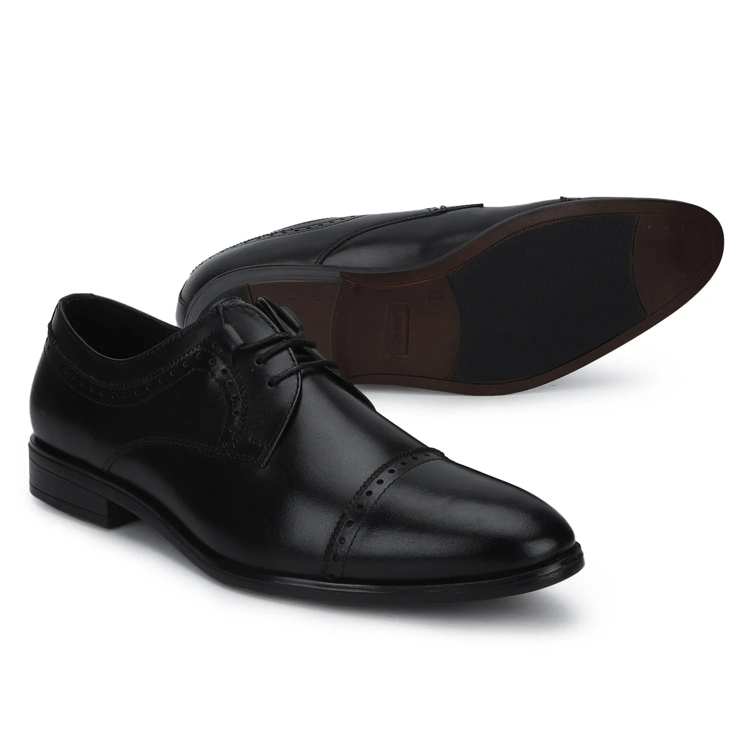 Muller: Black Cap-toe Derby