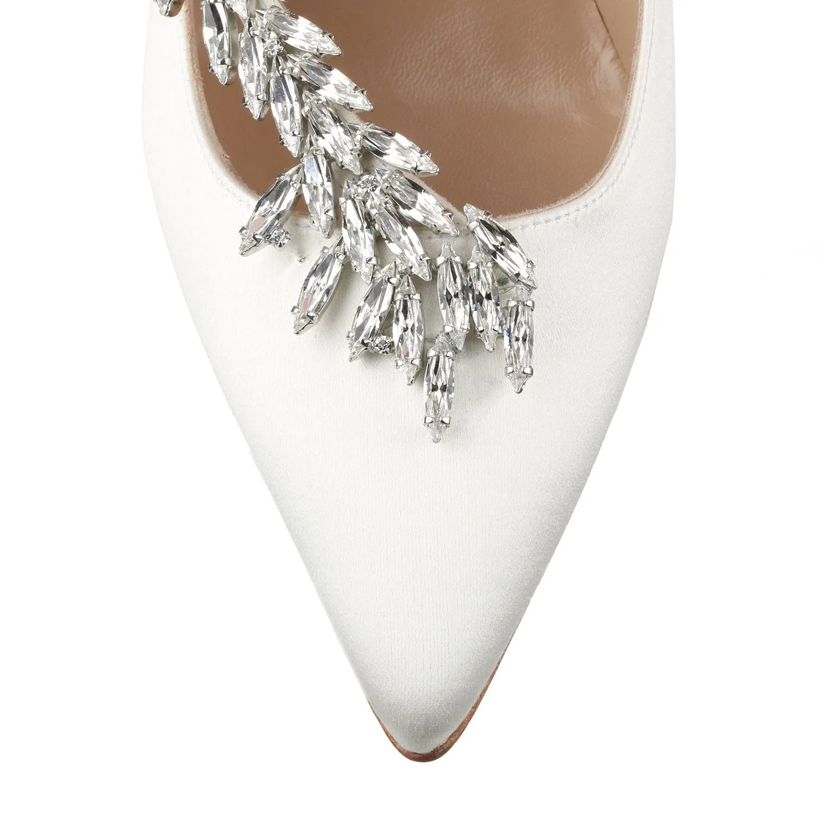 Nadira 90 ivory satin pump