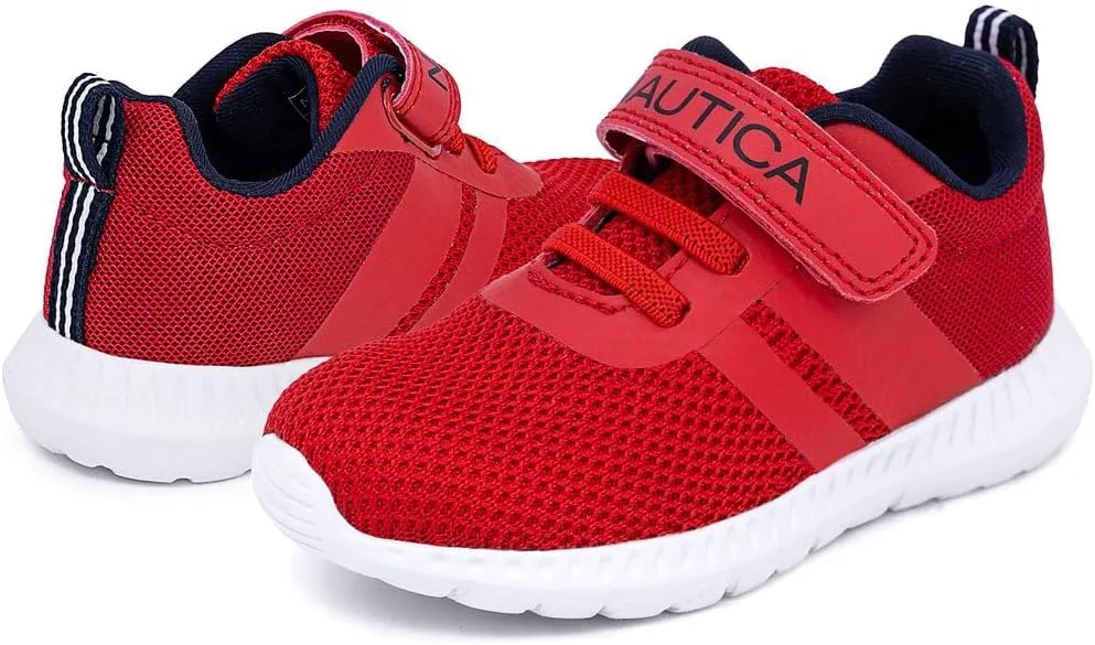 Nautica Kids Fashion Sneaker Athletic Running Shoe with One Strap |Boys - Girls|(Toddler/Little Kid)