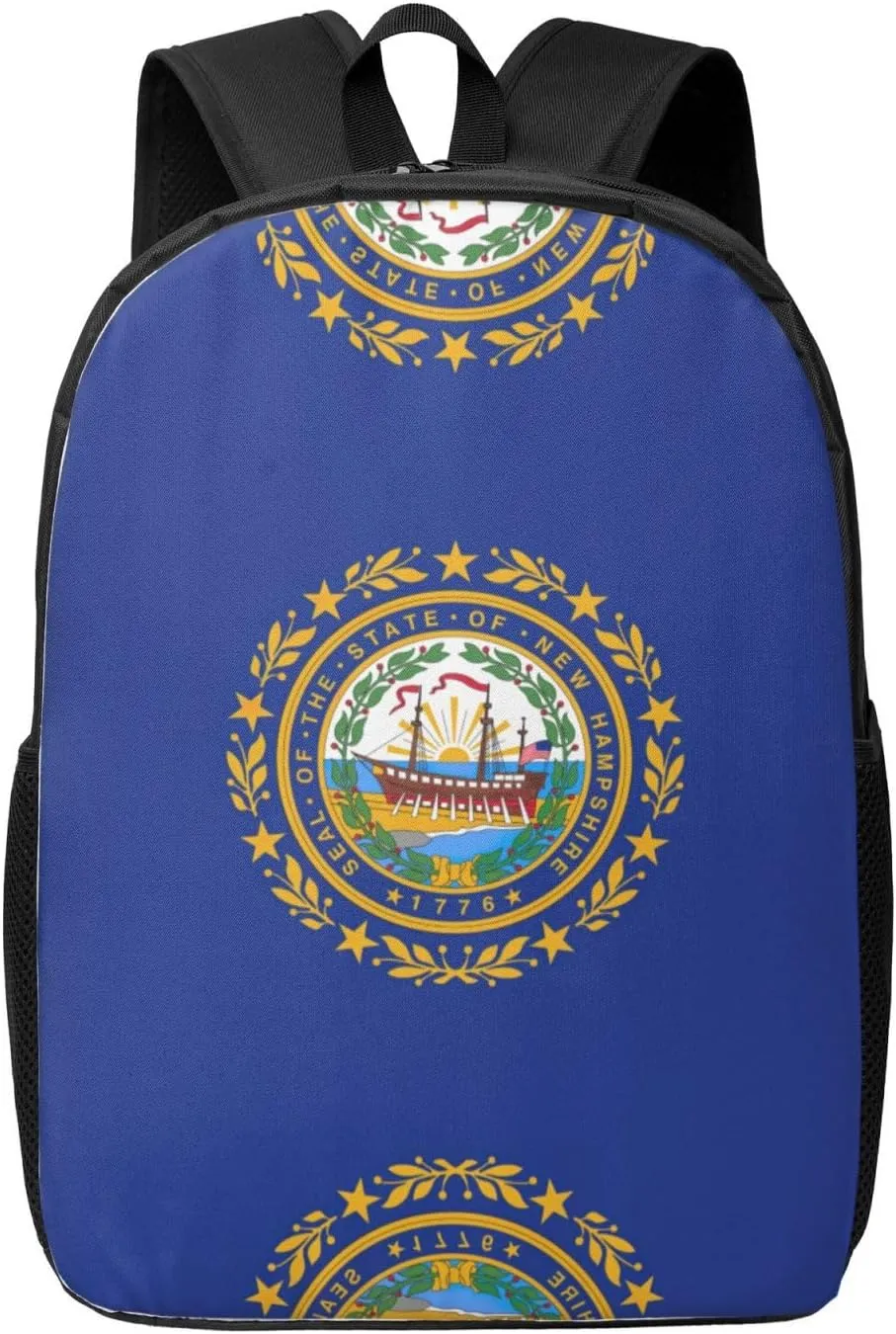 New Hampshire state flag Print Lightweight Laptop Backpack-Personal Item Travel Bag,Travel Backpack Carry On Flight Approved