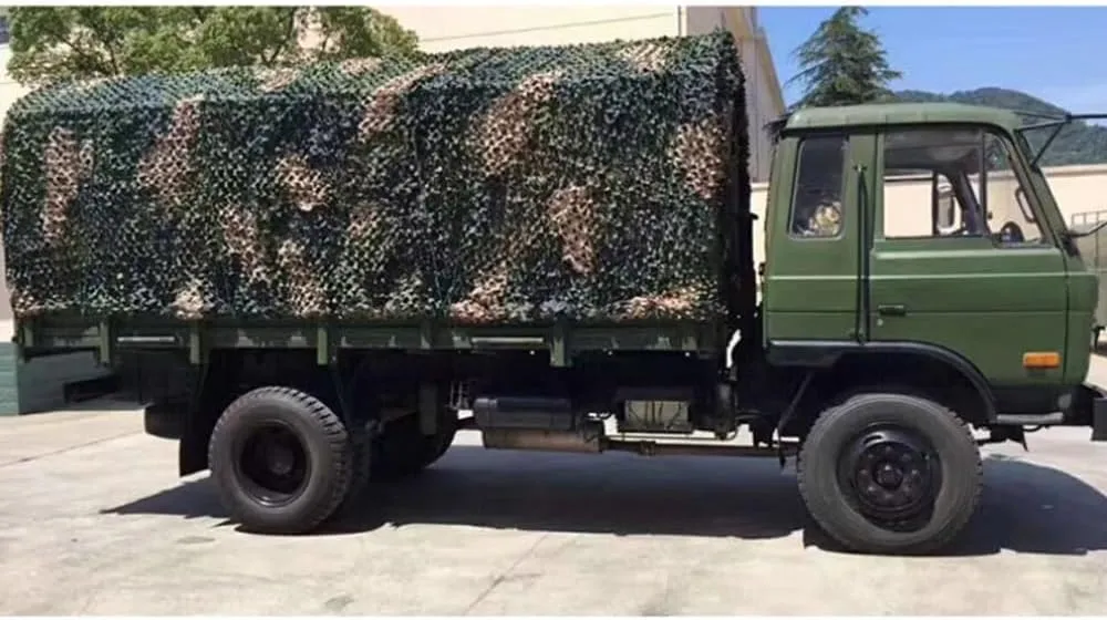 NILZA Hunting Net Camouflage Netting 10/13/16/20/23/26/30/33ft Camo Netting Jungle Sunshade Mesh, Military Camping Nets Car Cover Garden Shade Net Party Decoration(8mX8m/(26x26ft))