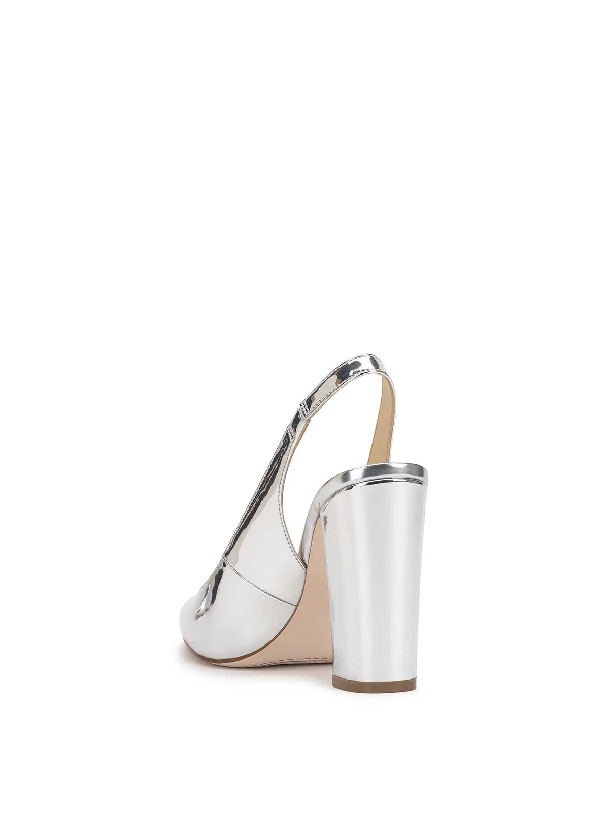 Noula Slingback Pointed Toe Pump in Silver