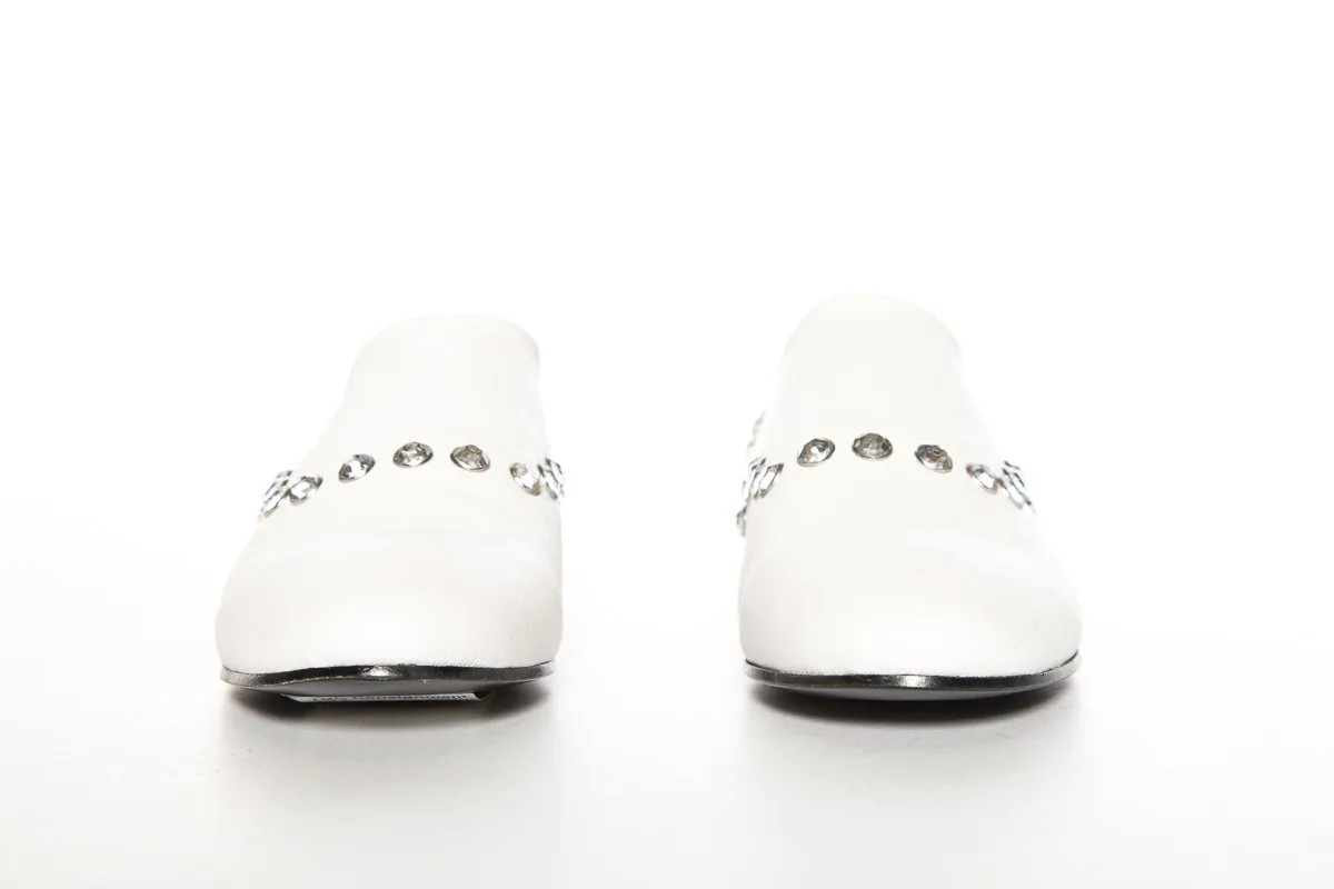 Opening Ceremony White Leather Slip-On Oxford SZ 39