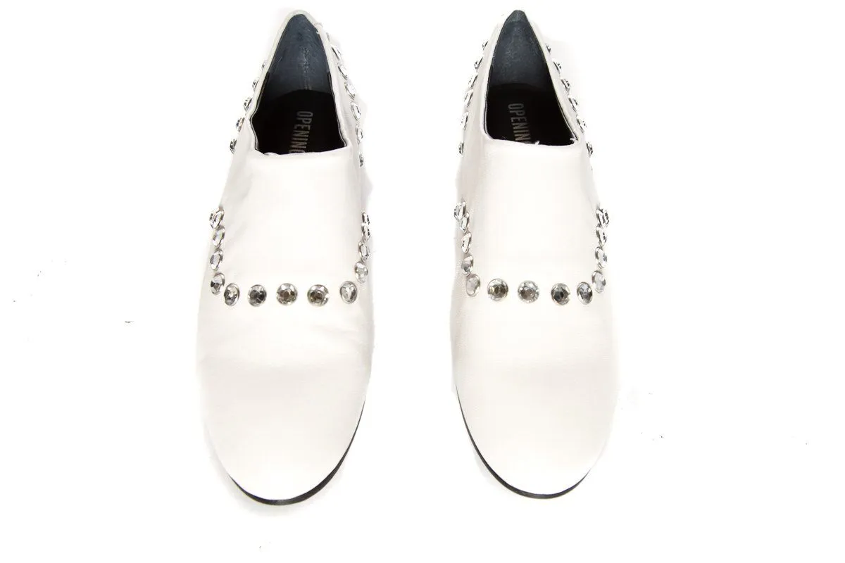Opening Ceremony White Leather Slip-On Oxford SZ 39