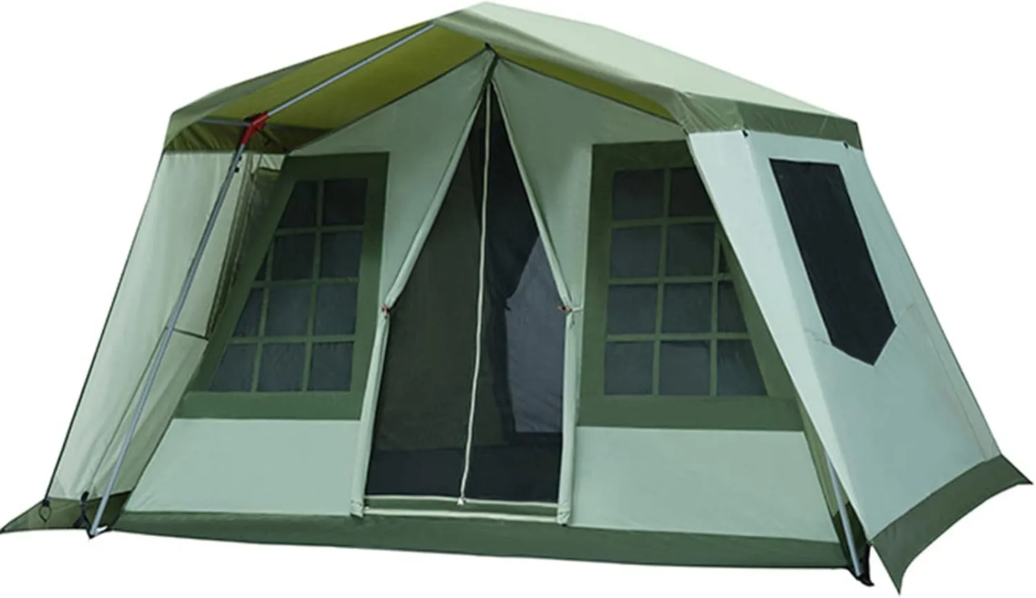 Outdoor Tent Camping Thickened Room Tent Sunscreen and Rainproof Large Luxury Camping Tent Big Tent for Outdoor,Family Cabin Tents,Family Tent for Camp (A) Double The Comfort (B)