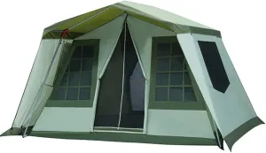 Outdoor Tent Camping Thickened Room Tent Sunscreen and Rainproof Large Luxury Camping Tent Big Tent for Outdoor,Family Cabin Tents,Family Tent for Camp (A) Double The Comfort (B)