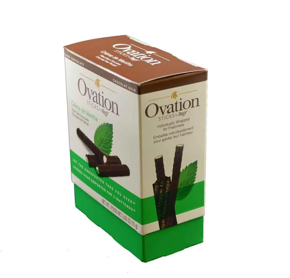 Ovation Mint Dark Chocolate Covered Candy Sticks