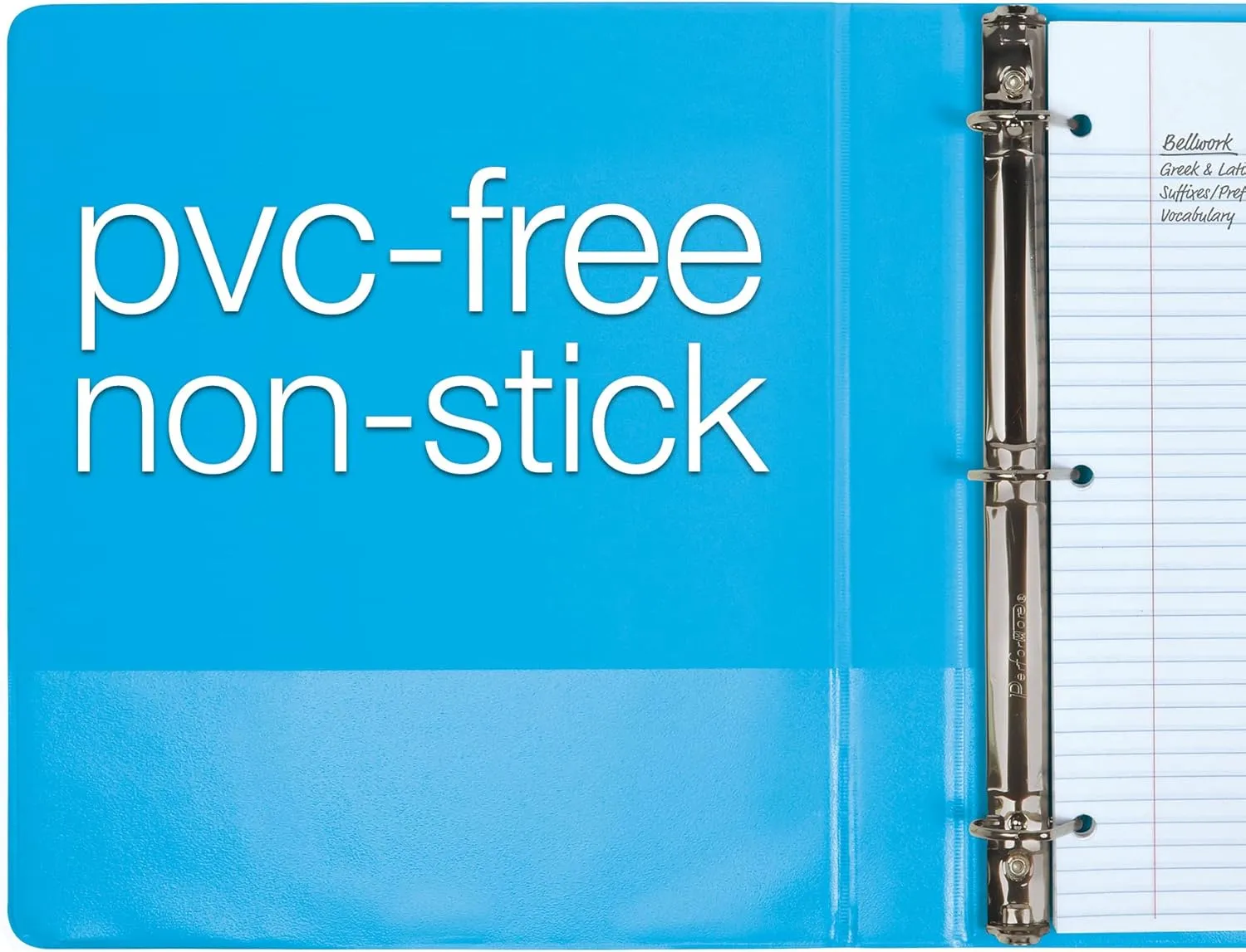 Oxford 3 Ring Binders, Binders for School and Office, Durable 1 inch D Rings, Holds 240 Sheets, ClearVue Presentation Binder, Blue, 4PK