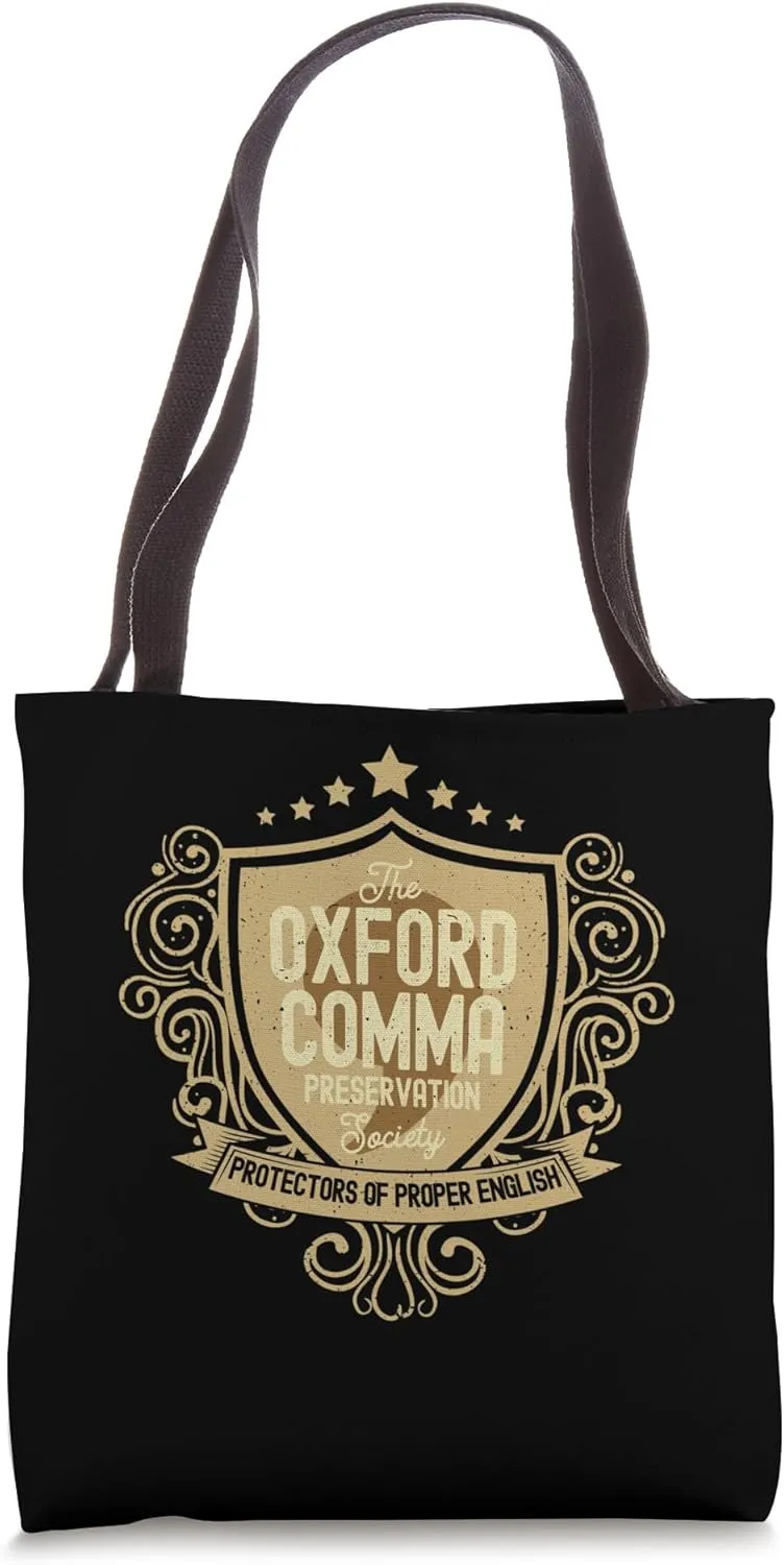 Oxford Comma Preservation Society Oxford Team Tote Bag