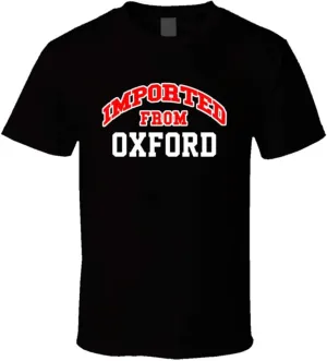 Oxford Indiana Imported from Cool Funny City T Shirt