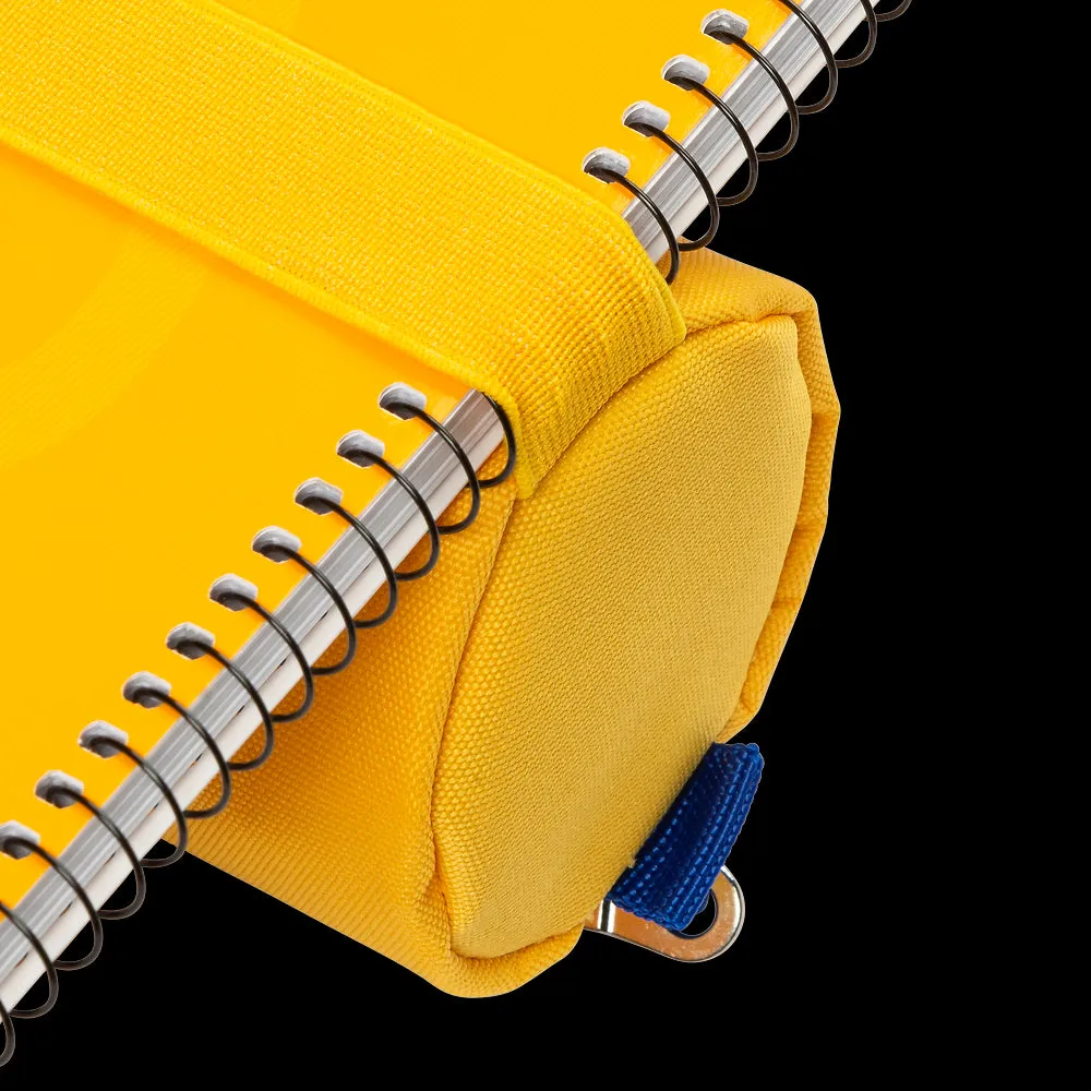 Oxford Yellow Large Round Pencil Case