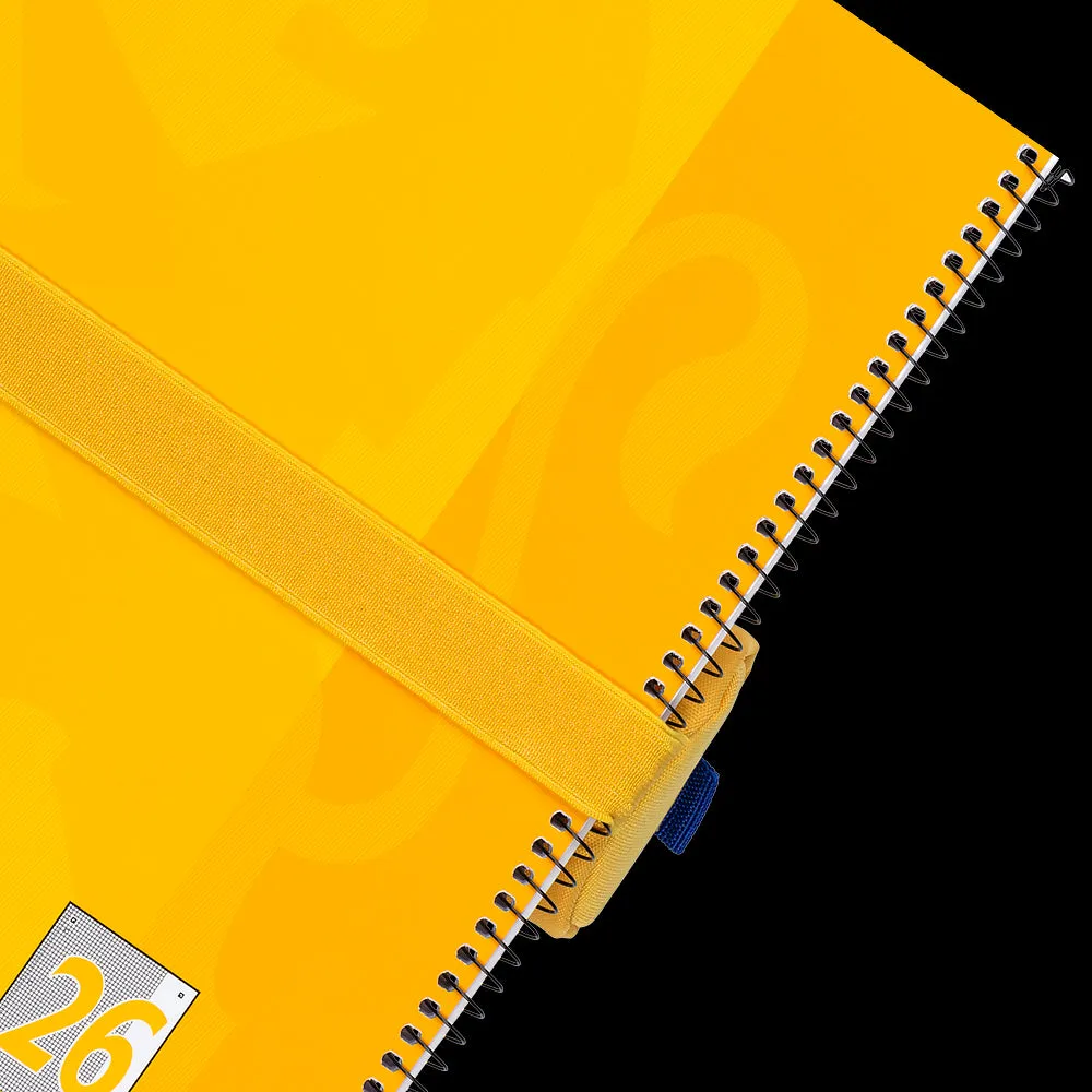Oxford Yellow Large Round Pencil Case