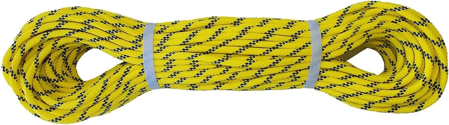 Pelican Rope Multifilament Polypropylene Rope (1/4 in) – Solid Braid Derby Rope – Lightweight, Buoyant, High Visibility – Dock, Floating, Water Rescue Line – Several Lengths (120ft)