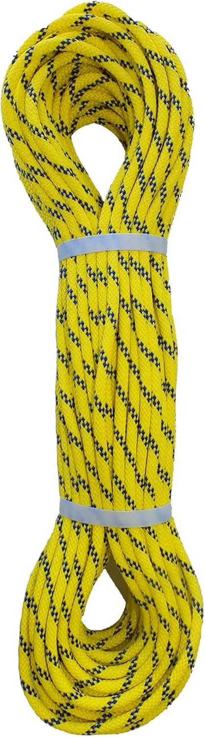 Pelican Rope Multifilament Polypropylene Rope (1/4 in) – Solid Braid Derby Rope – Lightweight, Buoyant, High Visibility – Dock, Floating, Water Rescue Line – Several Lengths (120ft)