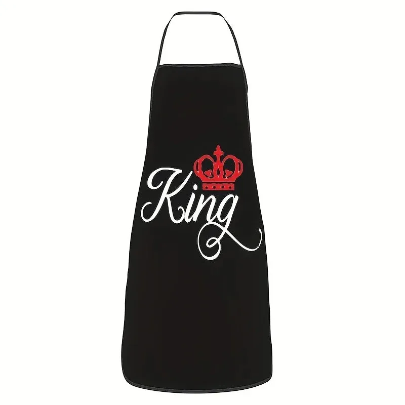 Personalized Black Letter Apron for Couples & Staff