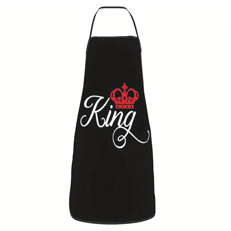 Personalized Black Letter Apron for Couples & Staff