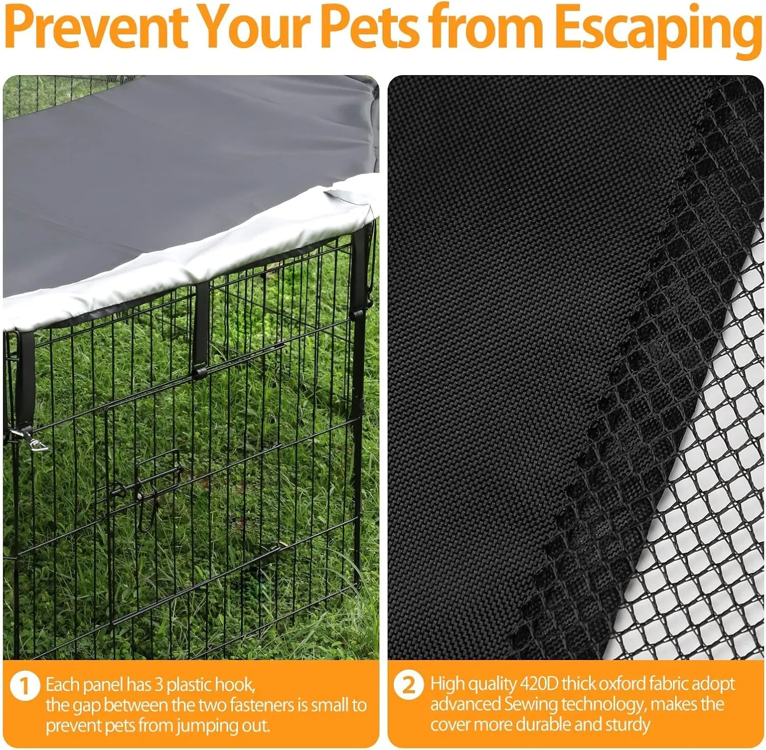 PJYuCien Bottom Pad - Fits 8 Panels 24 Inch Width Plastic/Metal Pet Pen Octagonal Dog Playpen(Note: Only Pen Bottom Pad, No Playpen!!!)