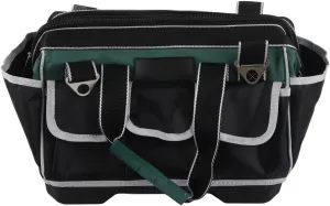 Plastic Bottom Large Capacity Tool Storage Bag, Oxford Cloth Square Design Carry Tote with Wear Non Slip Base for Various Tools