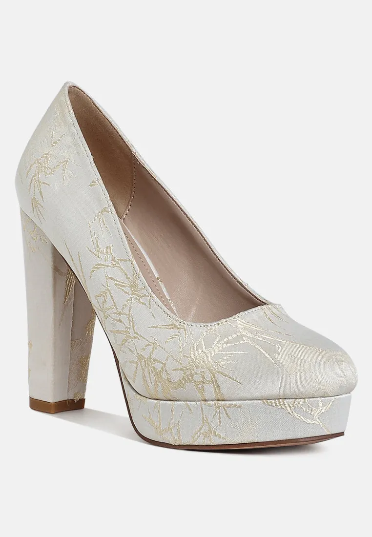 Platform Block Heel Pumps By RUW