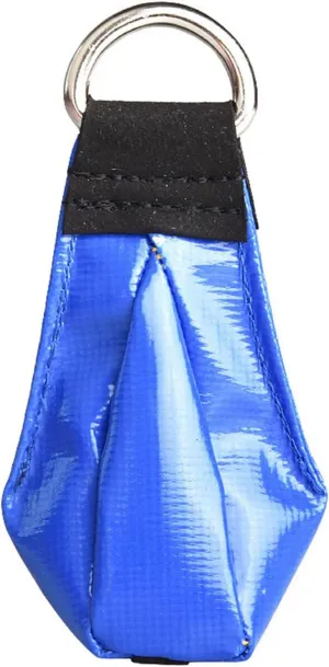 plplaaoo Throw Weight Bag Throwing Rope Sandbag Climbing Rope Bag Multi Purpose High Tensile Strength for Tree Climbing Rock Climbing Spelunking Stainless Steel Oxford Fabric Blue Yellow (Blue)