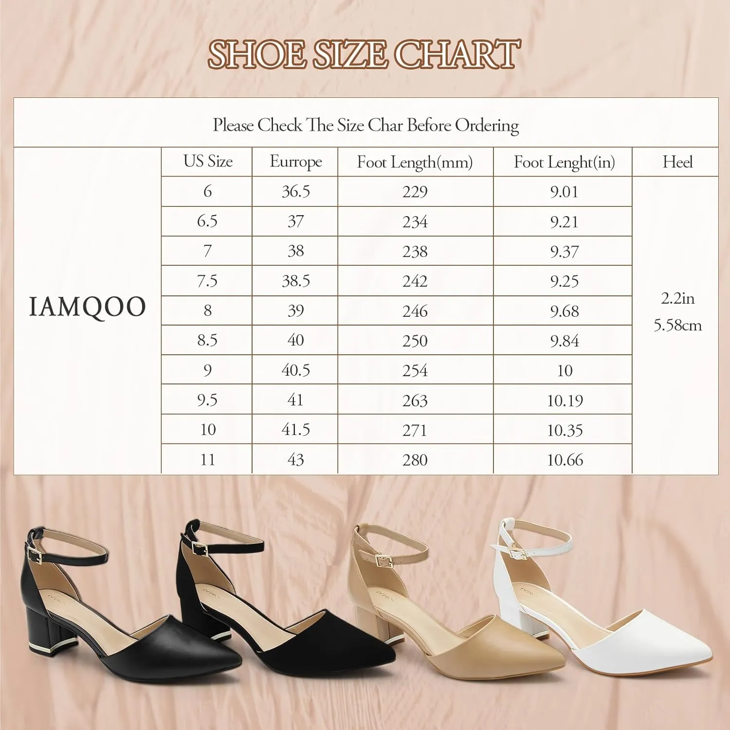 Pointed Toe Low Chunky Heels Pump Shoes Closed Toe Heels for Women Low Block Chunky Women Pumps with Ankle Strap 2.25 Inch Comfortable Wedding Pumps