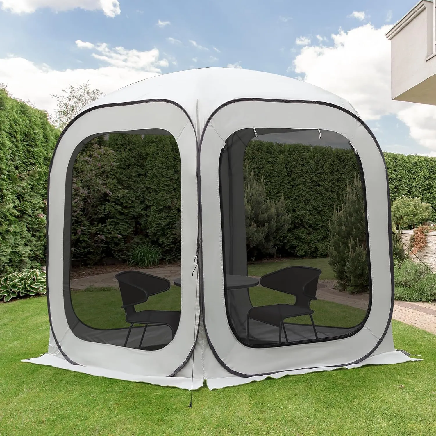 Pop-up Screen House Tent, Portable Screen Room for Outdoor, Pop up Gazebo with Mosquito Netting, Screened in Canopy for Camping for Outdoor Camping/Patio/Backyard (6 * 6ft)