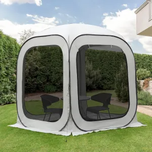 Pop-up Screen House Tent, Portable Screen Room for Outdoor, Pop up Gazebo with Mosquito Netting, Screened in Canopy for Camping for Outdoor Camping/Patio/Backyard (6 * 6ft)
