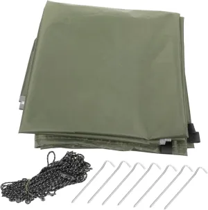 POPETPOP 210d Oxford Waterproof Awning Fabric Uv Protection Tent Heat Camping Tarp for Outdoor Activities