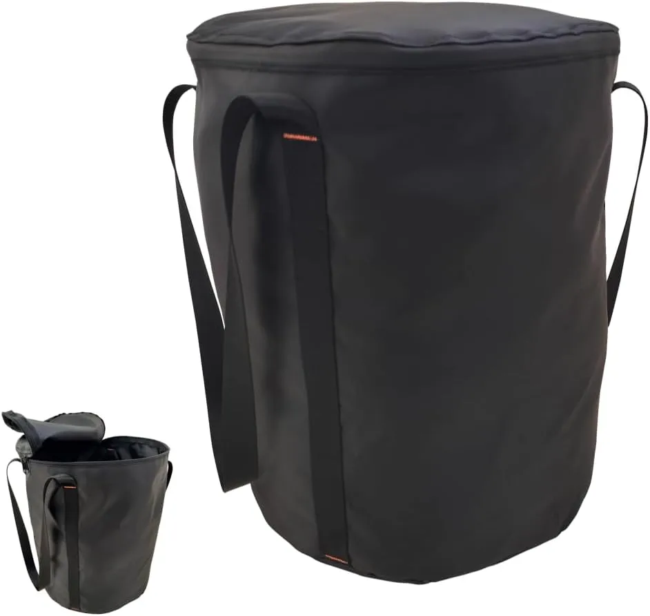 Portable Bag Waterproof (XL),for Camping Portable Cutlery Bag, Moving Storage,RV Storage, Water Pipe, Accessory, Travel Carrying,Double-Layer Oxford,Black