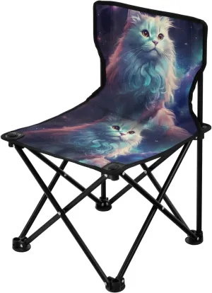 Portable Camping Folding Chairs Foldable Chair Small Cat 5 Lightweight Backpacking Outdoor Outside Fishing