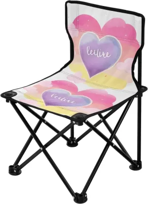 Portable Camping Folding Chairs Foldable Chair Small Love Cloud Lightweight Backpacking Outdoor Outside Fishing
