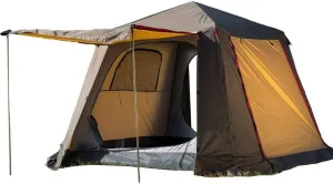 Portable Waterproof Tents Windproof Family Tent Camping-Tents Ventilated Mesh Windows for Backpacking Hiking Outdoor Music Festivals Gray