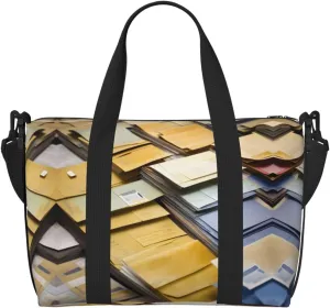 Postal Stationery Personal Item Travel Bags for Women - Durable Travel Duffel Bags, Gym Bags for Overnight Trips