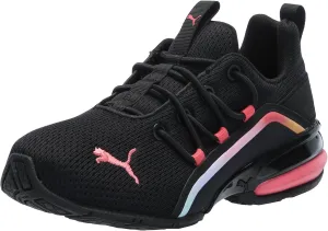 PUMA Cross Training Shoes Axelion Mesh Sneaker, 11 US Unisex Little Kid, Black-Loveable