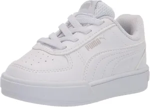 PUMA Kids Caven Slip On Sneaker, White White-Gray Violet, 7 US Unisex Toddler