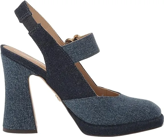 Pumps Montrose Festive offer Dress Mary Jane Sandals Edelman Refined Sam Jildie Blue/Indigo Slingback