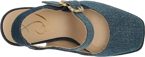 Pumps Montrose Festive offer Dress Mary Jane Sandals Edelman Refined Sam Jildie Blue/Indigo Slingback