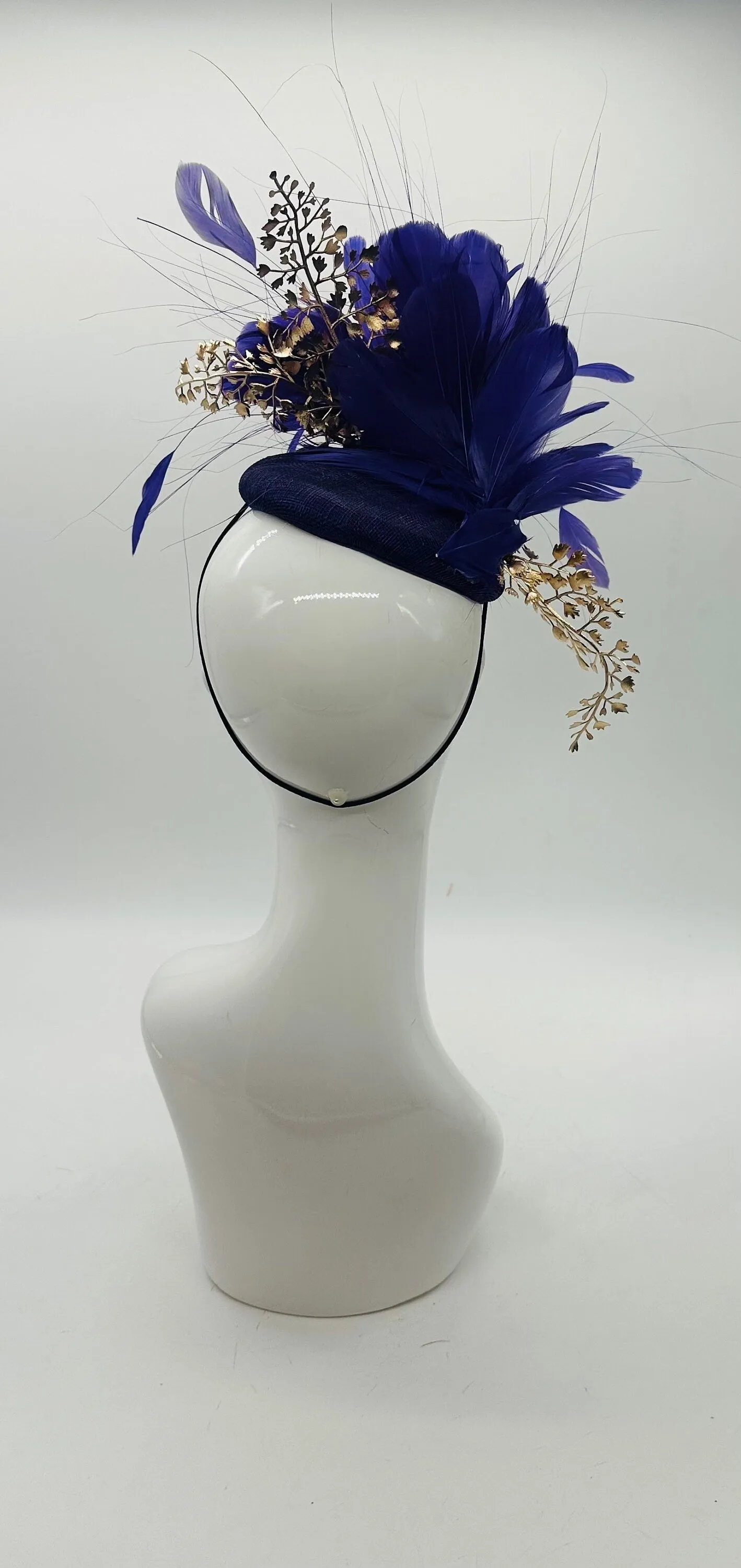 Purple and Gold Derby Fascinator, Kentucky Derby Hat Alternative, Kentucky derby hat, (SILVER LINE, multiple color options available)