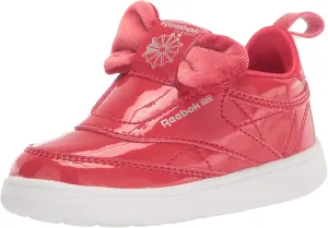 Reebok Kids Club C Slip On Sneaker, Vector Red/Silver Metallic, 4.5 US Unisex Toddler