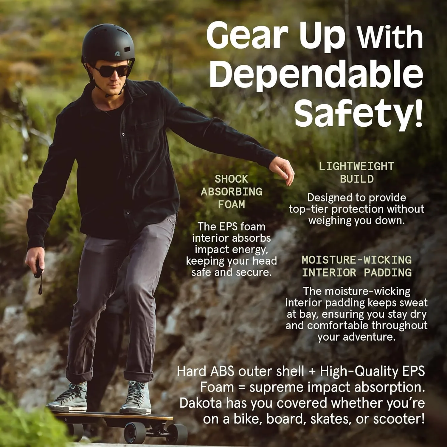 Retrospec Retrospec Dakota Bike Helmet - Skateboard Helmet Premium Protection Multi-Sport Bike, BMX, Skating, Scooter, and Skate Helmet