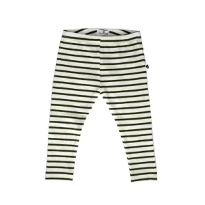 Rib Leggings - Black Stripe