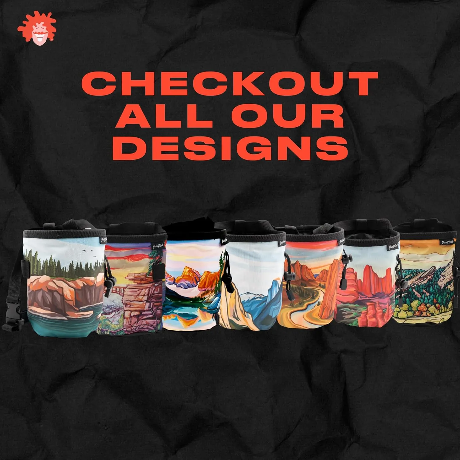 Rock Climbing Chalk Bag | for Outdoor, Gym, & Bouldering | Adjustable Waist Belt, Durable Drawstring Closure, & Zippered Pocket